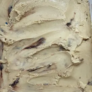 gelato de Caramelo tom de marrom Salgado com pedaços de Brownie