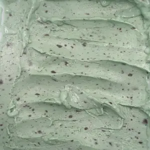 gelato de Chocomenta que é massa verde de menta com pedaços de chocolate